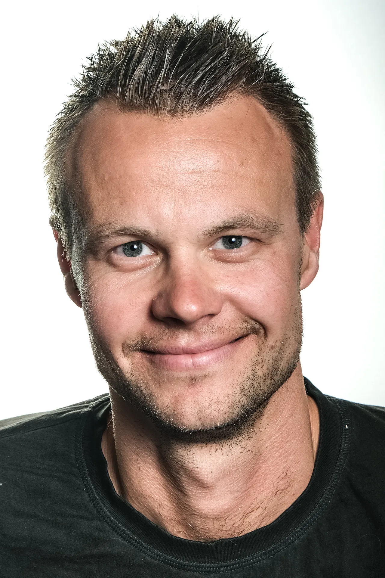 Porträtt på person.